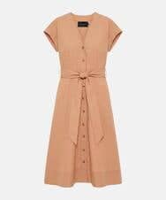 VZEGD18540 TARA JARMON(タラ ジャーモン) ポプリンドレス ハニーベージュ