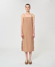 VZEGD19460 TARA JARMON(タラ ジャーモン) ポプリンキャミドレス ハニーベージュ