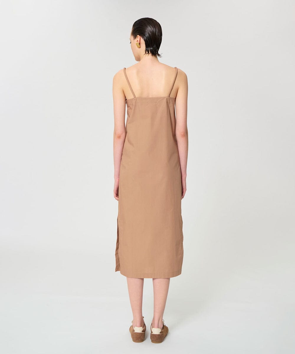 VZEGD19460 TARA JARMON(タラ ジャーモン) ポプリンキャミドレス ハニーベージュ