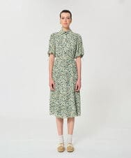 VZEGD20590 TARA JARMON(タラ ジャーモン) デイジーガーデンプリントドレス グリーン