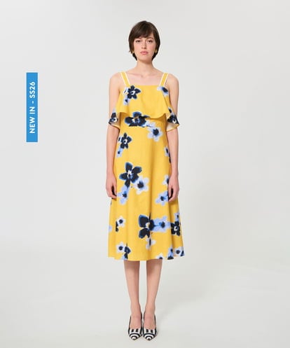 VZEGD23590 TARA JARMON ペチュニアミラージュキャンバスドレス