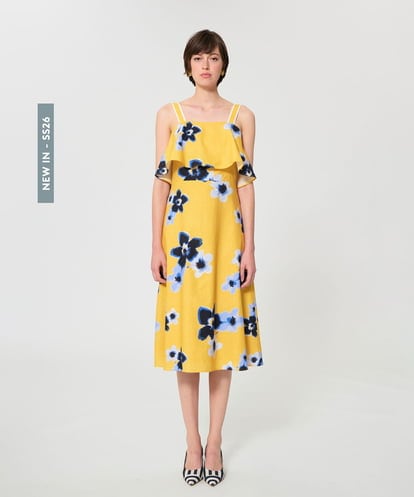 VZEGD23590 TARA JARMON ペチュニアミラージュキャンバスドレス