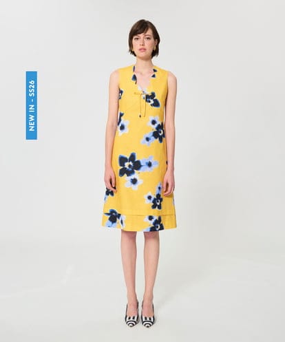 VZEGD24580 TARA JARMON ペチュニアミラージュキャンバスドレス