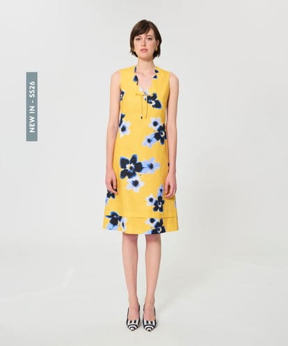 VZEGD24580 TARA JARMON ペチュニアミラージュキャンバスドレス