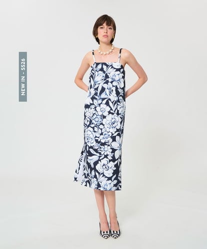 VZEGD29500 TARA JARMON ワイルドブロッサムポプリンドレス