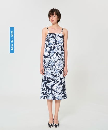VZEGD29500 TARA JARMON ワイルドブロッサムポプリンドレス