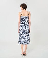 VZEGD29500 TARA JARMON(タラ ジャーモン) ワイルドブロッサムポプリンドレス ミッドナイトブルー