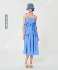 VZEGD31540 TARA JARMON(タラ ジャーモン) コットンボイルドレス スカイブルー