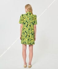 VZEGD32500 TARA JARMON(タラ ジャーモン) ズッキーニフラワーポプリンドレス ダークグリーン