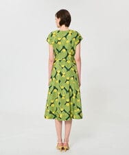 VZEGD33540 TARA JARMON(タラ ジャーモン) ズッキーニフラワーポプリンドレス ダークグリーン