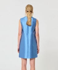 VZEGD39670 TARA JARMON(タラ ジャーモン) サテンドレス ホライゾンブルー