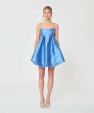 VZEGD40680 TARA JARMON(タラ ジャーモン) サテンキャミドレス スカイブルー