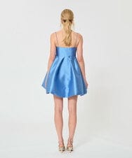 VZEGD40680 TARA JARMON(タラ ジャーモン) サテンキャミドレス スカイブルー