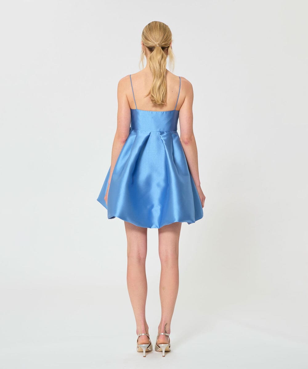 VZEGD40680 TARA JARMON(タラ ジャーモン) サテンキャミドレス スカイブルー