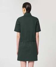 VZEGD42490 TARA JARMON(タラ ジャーモン) コットンギャバジンドレス レーシンググリーン