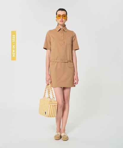 VZEGD42490  コットンギャバジンドレス