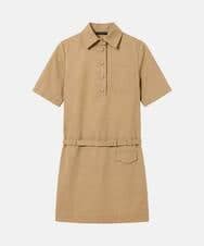 VZEGD42490 TARA JARMON(タラ ジャーモン) コットンギャバジンドレス ベージュ