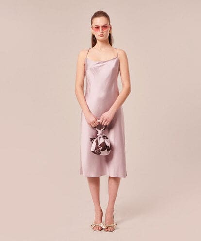 VZEGX23470 TARA JARMON サテンドレス