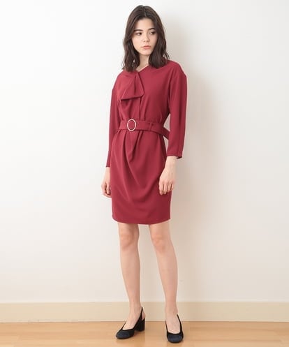 VZELE32460 TARA JARMON ドレープニュアンスドレス
