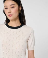 VZFAC02330 TARA JARMON(タラ ジャーモン) メリノニットプルオーバー エクリュ