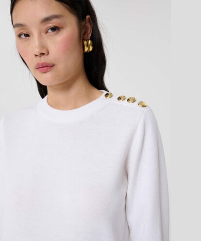 VZFAC32390 TARA JARMON ミックスウールコンパクトニット