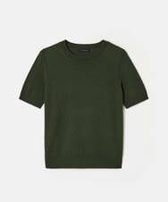 VZFAD01260 TARA JARMON(タラ ジャーモン) メリノウールニット オリーブグリーン