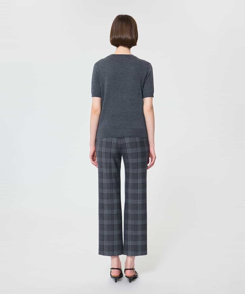 VZFAD01260 TARA JARMON(タラ ジャーモン) メリノウールニット ヘザーグレー