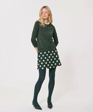 VZFAD02310 TARA JARMON(タラ ジャーモン) メリノウールニットカーディガン オリーブグリーン