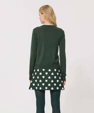 VZFAD02310 TARA JARMON(タラ ジャーモン) メリノウールニットカーディガン オリーブグリーン