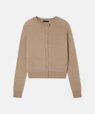 VZFAD02310 TARA JARMON(タラ ジャーモン) メリノウールニットカーディガン カフェオレ