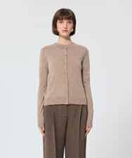 VZFAD02310 TARA JARMON(タラ ジャーモン) メリノウールニットカーディガン カフェオレ