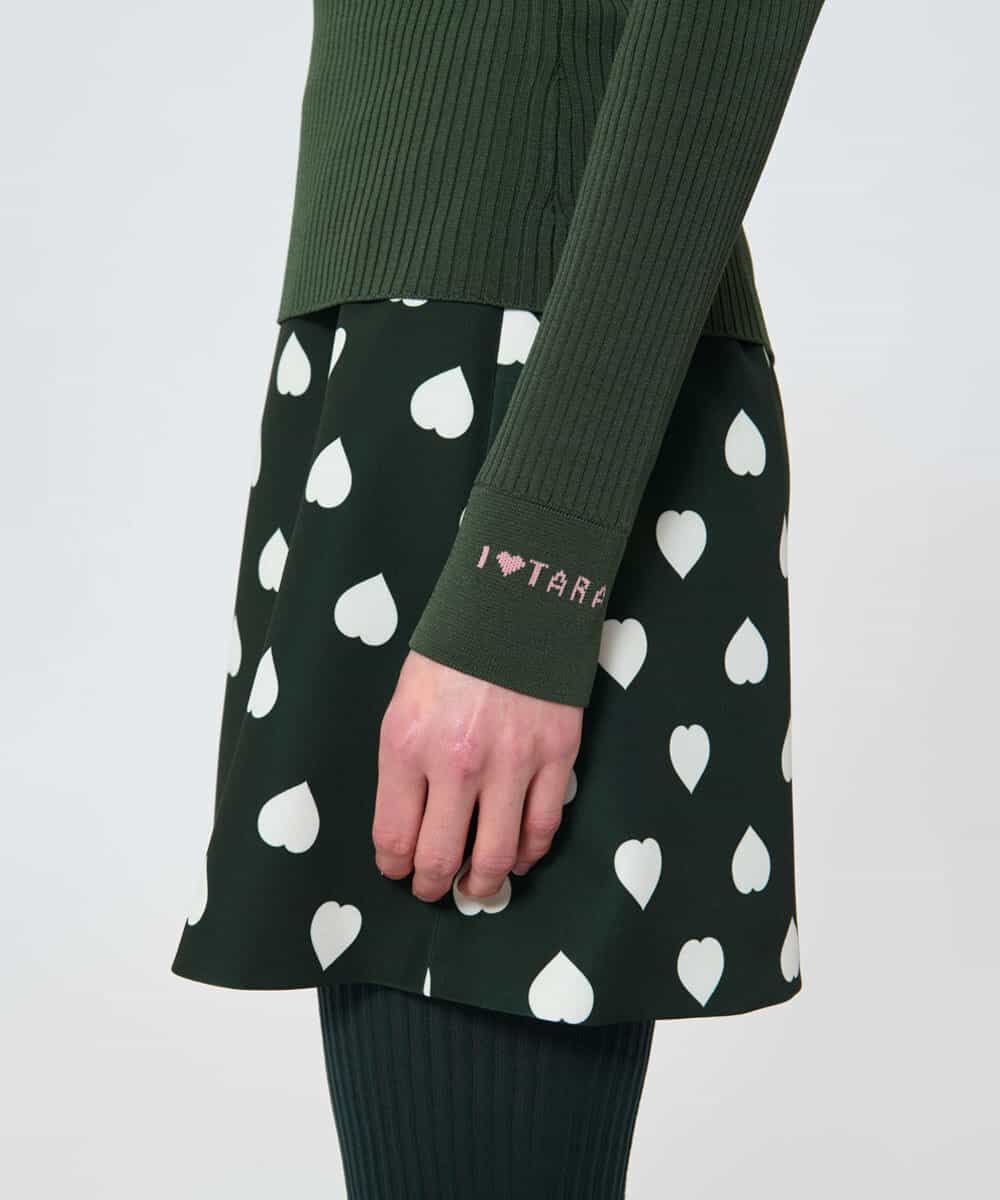 VZFAD13290 TARA JARMON(タラ ジャーモン) I love TARAニット オリーブグリーン