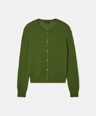 VZFAD16390 TARA JARMON(タラ ジャーモン) メリノウールカーディガン グリーン