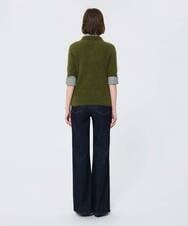 VZFAD17410 TARA JARMON(タラ ジャーモン) ブラッシュドアルパカニット カーキ