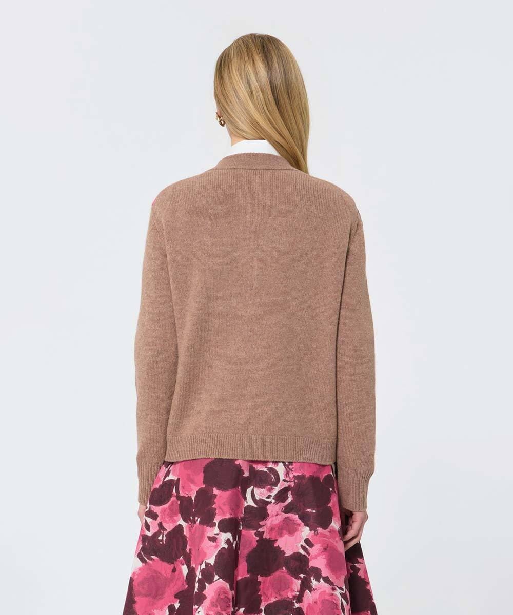 VZFAD21450 TARA JARMON(タラ ジャーモン) アーガイルニット ベージュ