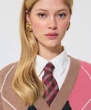 VZFAD21450 TARA JARMON(タラ ジャーモン) アーガイルニット ベージュ