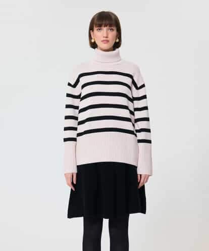 VZFAD24450 TARA JARMON ウールミックスコンパクトニット