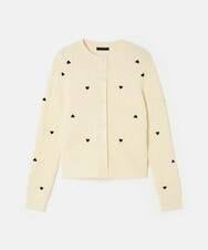 VZFAD27490 TARA JARMON(タラ ジャーモン) メリノウールカーディガン エクリュ