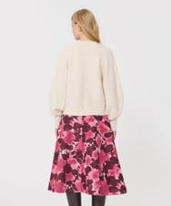 VZFAD28450 TARA JARMON(タラ ジャーモン) ブラッシュドアルパカVネックニット ホワイト