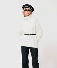 VZFAD29450 TARA JARMON(タラ ジャーモン) ブラッシュドアルパカタートルニット エクリュ