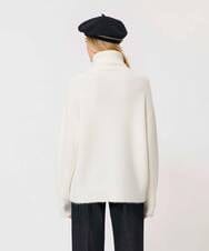 VZFAD29450 TARA JARMON(タラ ジャーモン) ブラッシュドアルパカタートルニット エクリュ