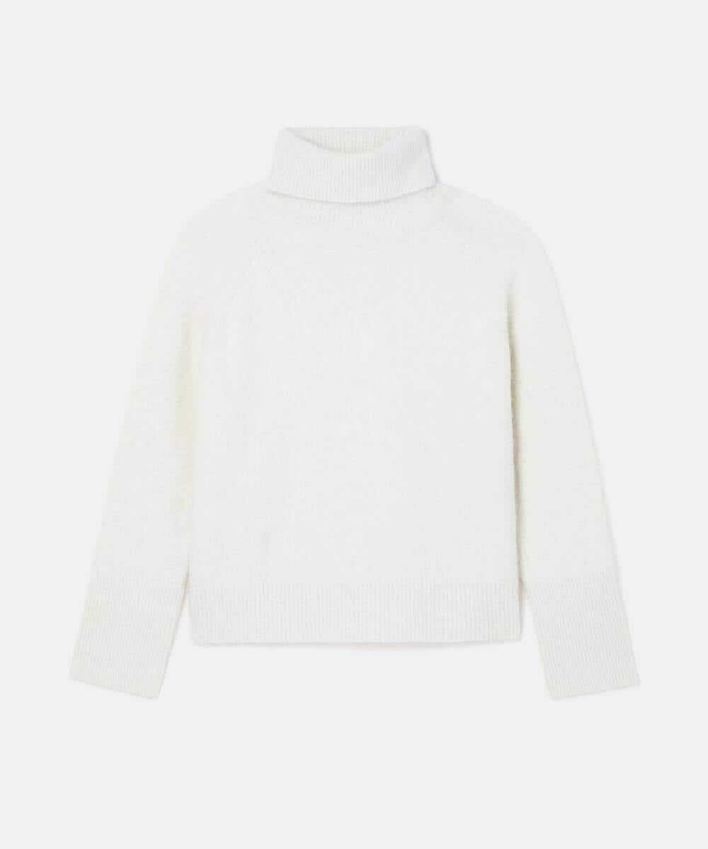 VZFAD29450 TARA JARMON(タラ ジャーモン) ブラッシュドアルパカタートルニット エクリュ