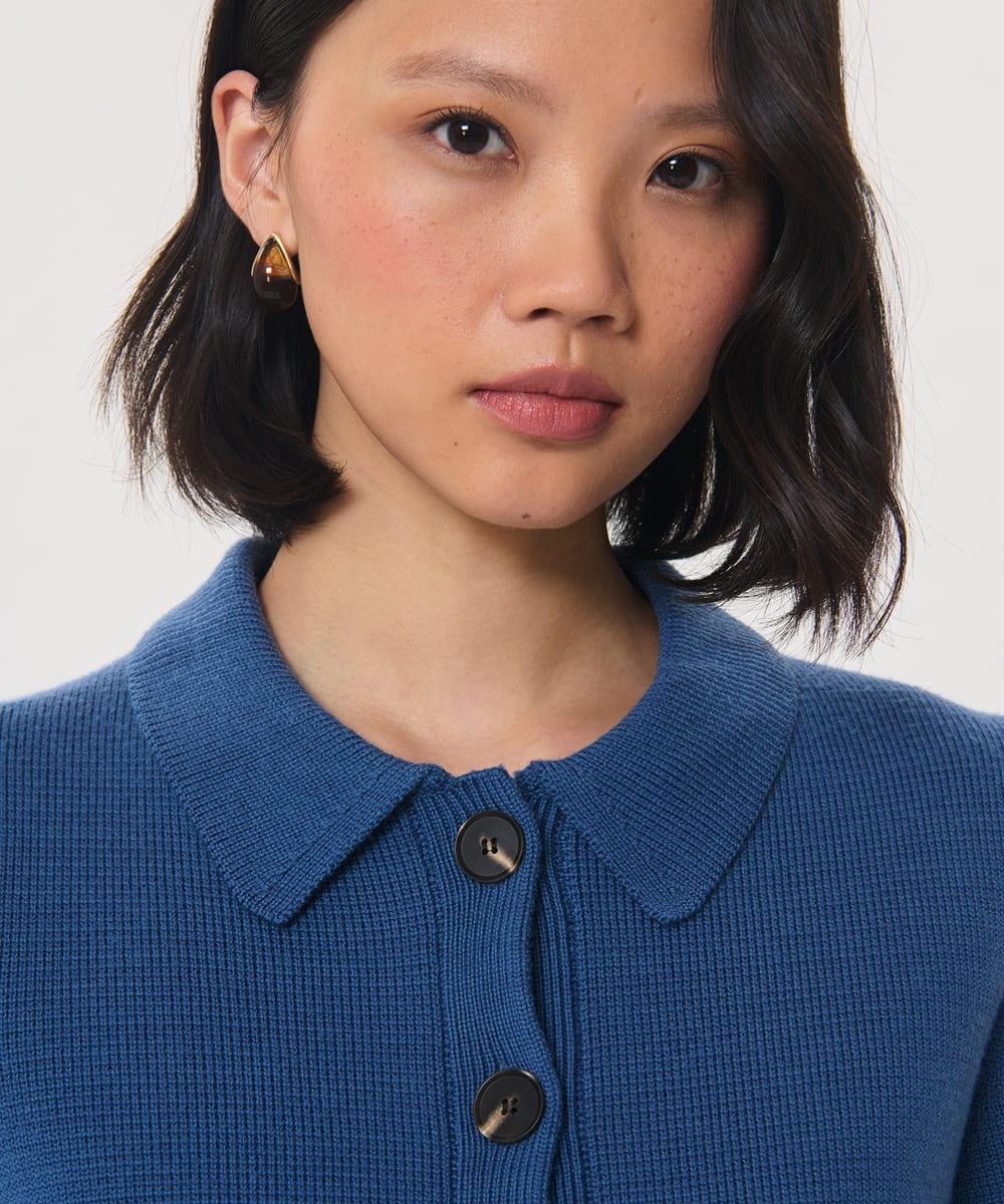 VZFAG03520 TARA JARMON(タラ ジャーモン) オーセンティックメリノニット ブルーデニム
