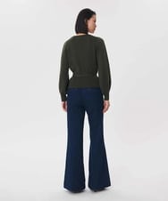 VZFAG05480 TARA JARMON(タラ ジャーモン) ラップデザインニットカーディガン カーキ