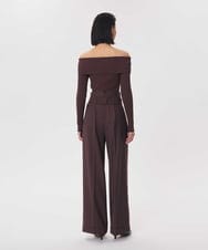 VZFAG08350 TARA JARMON(タラ ジャーモン) オフショルダーニット レッド