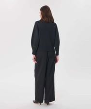 VZFAG09330 TARA JARMON(タラ ジャーモン) クルーネックミックスウールニット ヘザーグレー