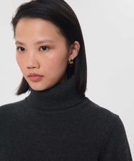 VZFAG11350 TARA JARMON(タラ ジャーモン) タートルネックミックスウールニット ヘザーグレー