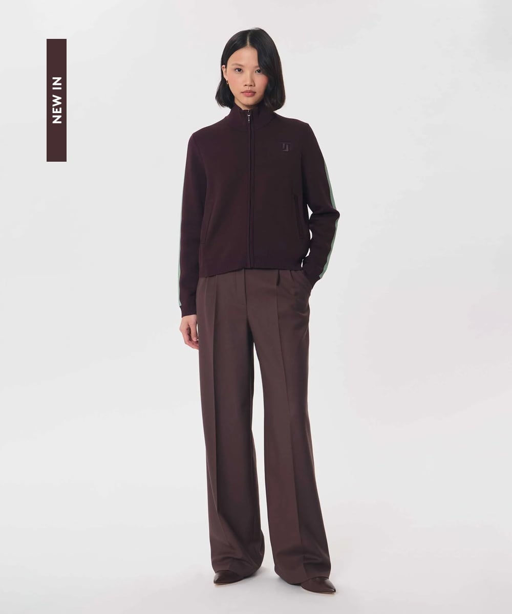 VZFAG12500 TARA JARMON(タラ ジャーモン) TJエンブロイダリーニットジャージ レッド