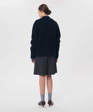 VZFAG13620 TARA JARMON(タラ ジャーモン) カプリスウールニットカーディガン ネイビーブルー