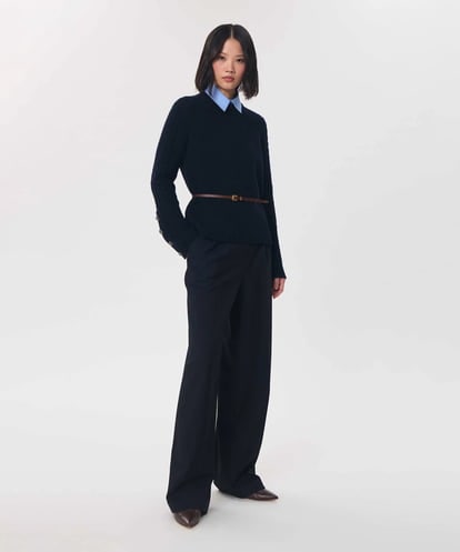 VZFAG14620 TARA JARMON マルチウェイネックカプリスウールニット